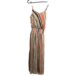FIRE LA Striped Maxi Dress Large